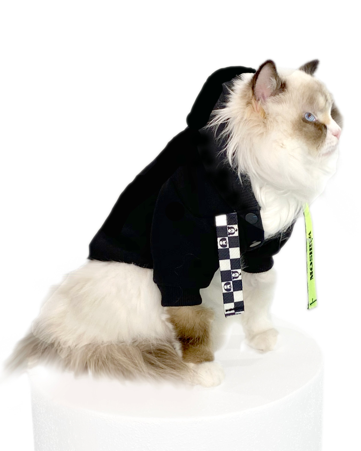 I Woof U Black Cat Hoodie