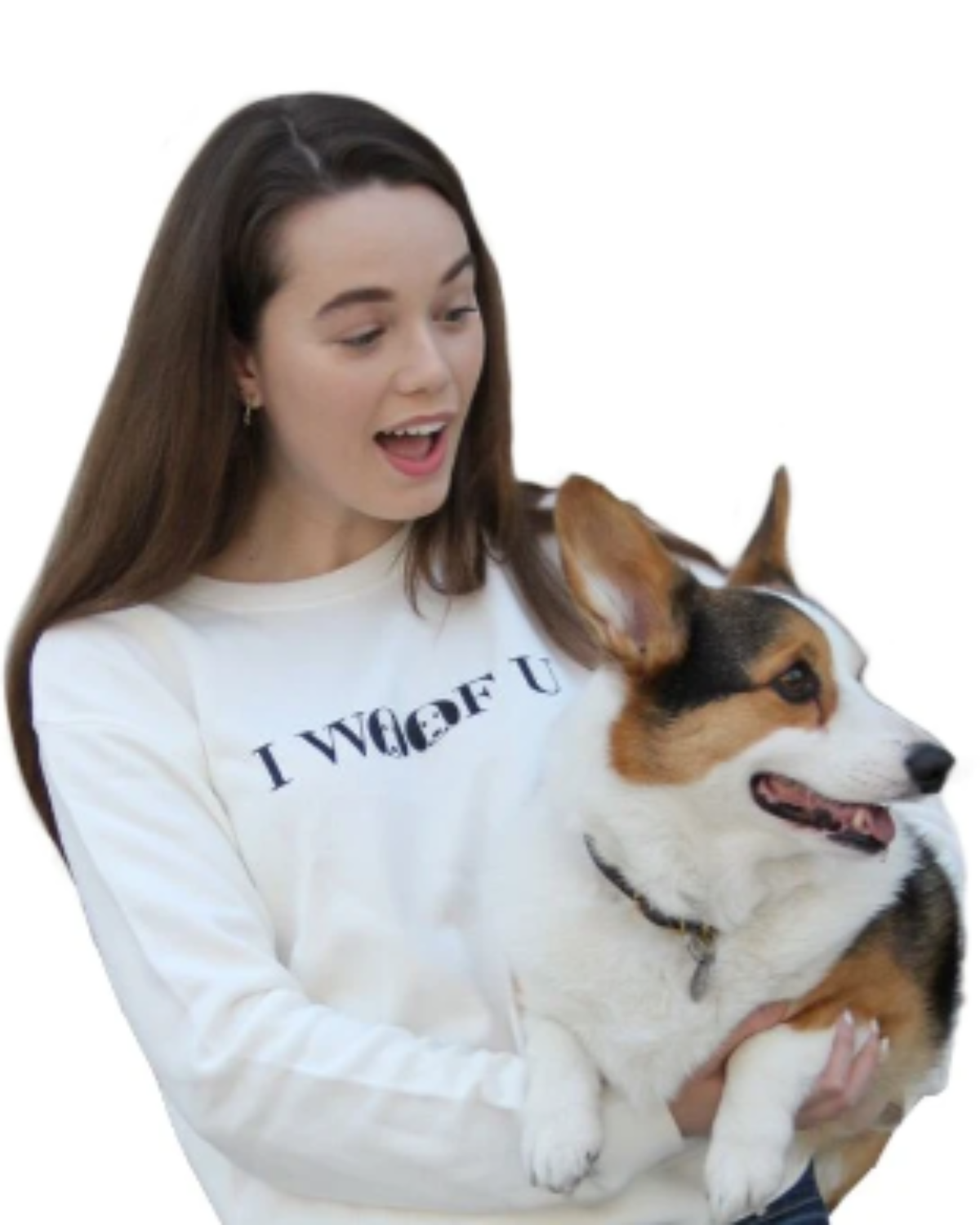 I Woof U Print Sweatshirt