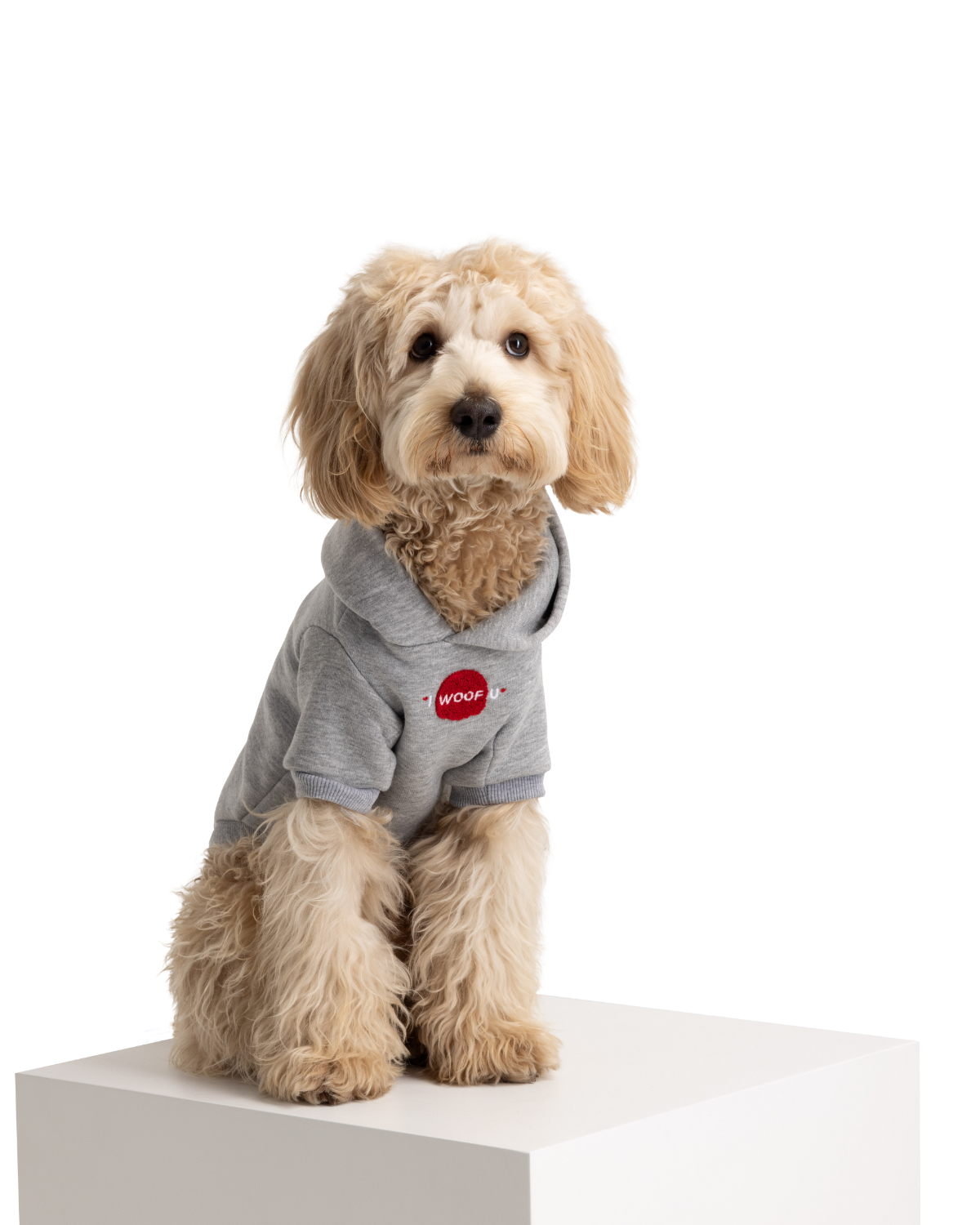 I Woof U Grey Pet Hoodie